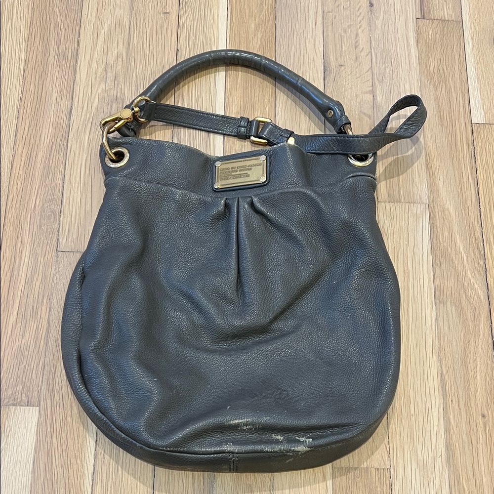 Marc by Marc Jacobs Dark Leather Hobo Bag